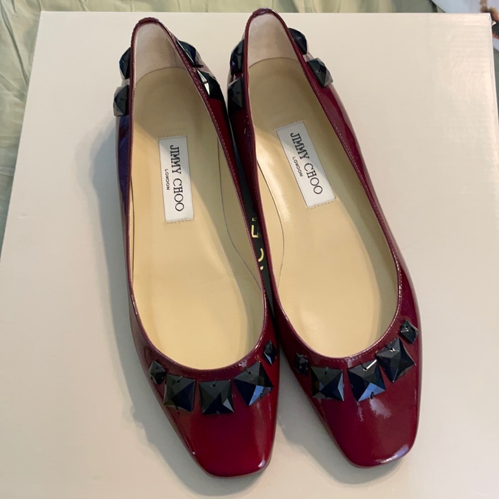 New without box Jimmy Choo jeweled flats